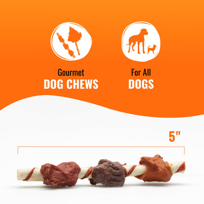 Triple Flavor Kabobs, Rawhide Chews for All Dogs