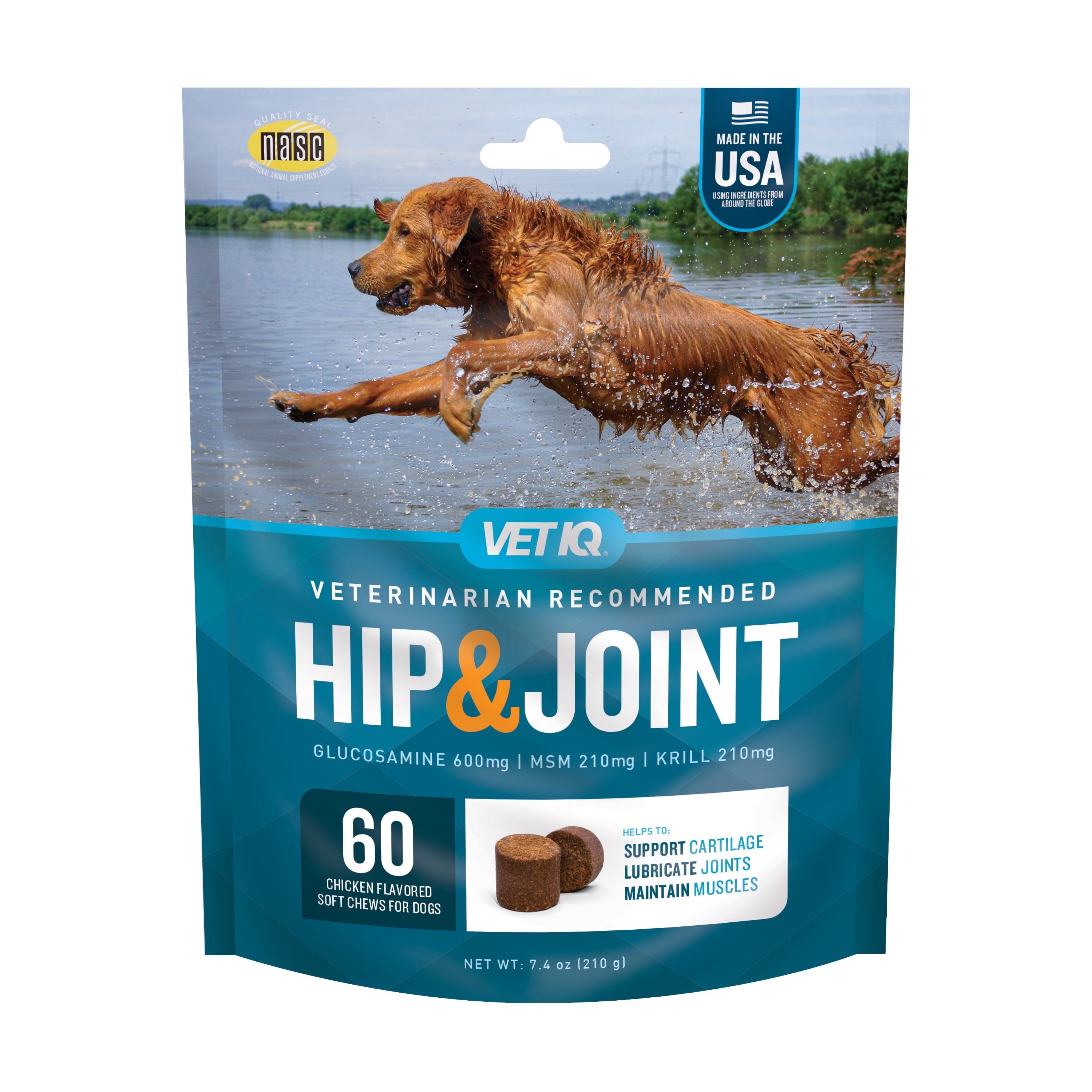 Hip & Joint Supplement for Dogs - Chicken Flavored Soft Chews