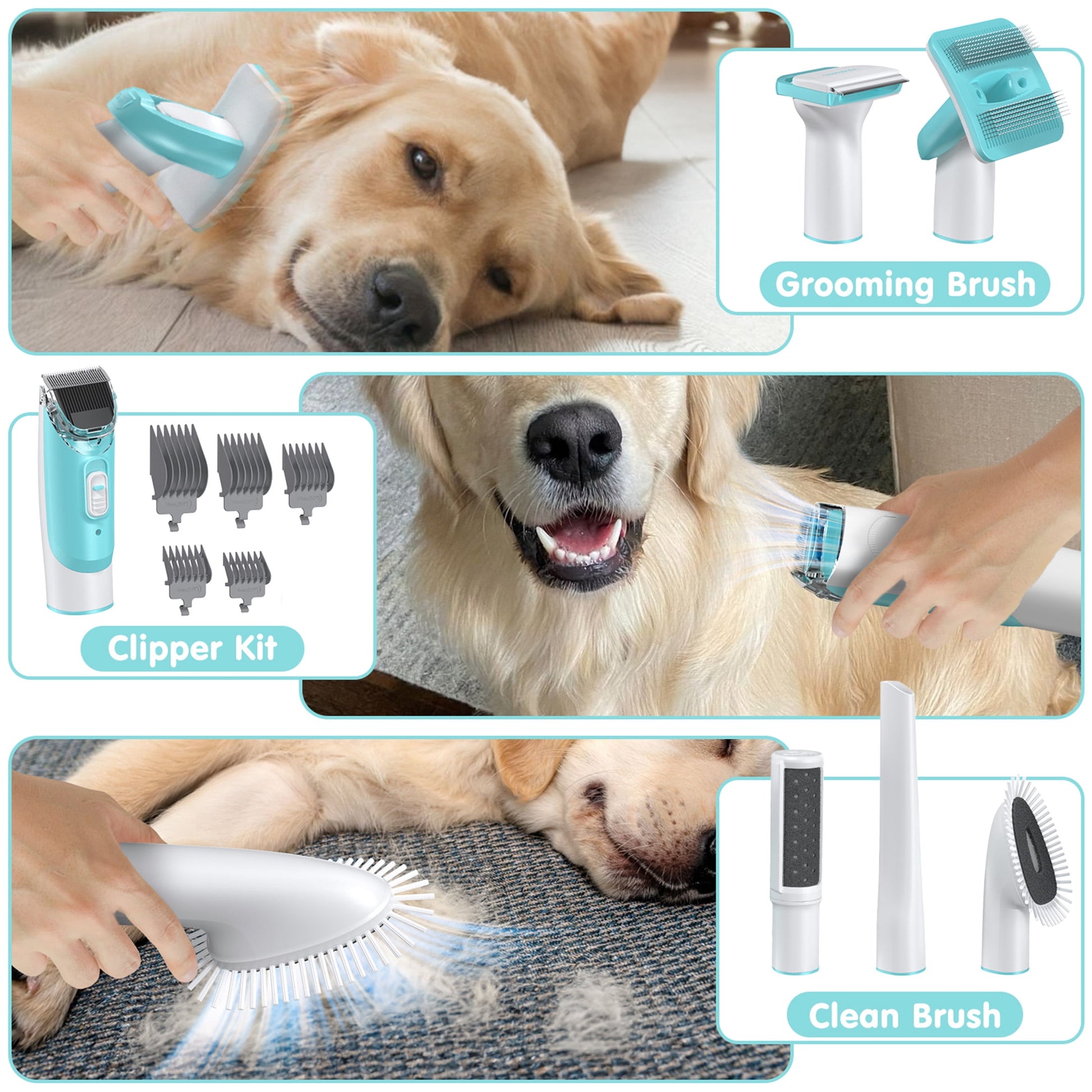 6 in 1 Pet Grooming & Vacuum Kit